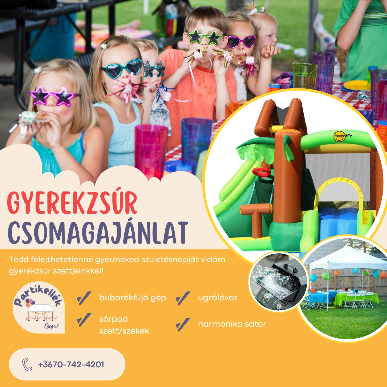 Ugrálóvár bérlés csomagajánlat